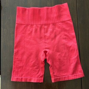 All In Motion red biker shorts